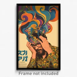 Hebrew Movie Poster - Man Feeling Aversion, Spectacular Shirt Overhang (Print)