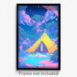 Art Poster - Normal Tent (Psychedelic Trippy Weird 11x17 Print)