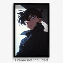 Anime Art Poster - Boy Feeling Dumbstruck Wearing Tattered Black Coat (Print)