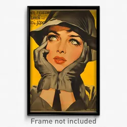 German Movie Poster - Woman Feeling Aggressive, Soft Grey Sleeves (Art Print)
