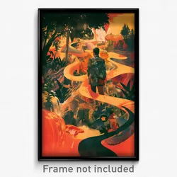 Indonesian Movie Poster - Stylish Watering Hole (Indonesia Retro Film Art Print)