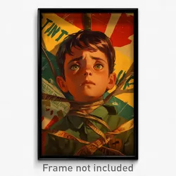 Brazilian Movie Poster - Boy Feeling Hopeless, Flashy Straitjacket (Art Print)