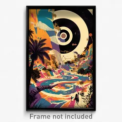 Hebrew Movie Poster - Sentimental Encampment (Israel Retro Film Art Print)