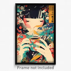 Japanese Movie Poster - Big Hot Tea (Japan Psychedelic Art Retro Film Print)