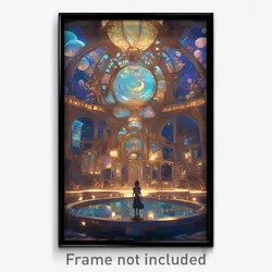 Art Poster - Stunning Ballroom (Psychedelic Trippy Weird 11x17 Print)