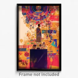 Bollywood Movie Poster - Rectangular Bay (India Retro Hindi Film Art Print)