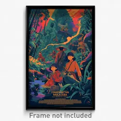 Indonesian Movie Poster - Thick Moor (Indonesia Retro Film Art Print)