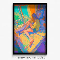 Art Poster - Small Space (Psychedelic Trippy Weird 11x17 Cartoon Print)