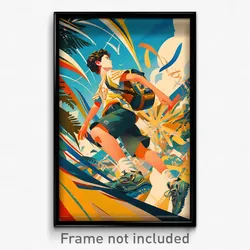 Brazilian Movie Poster - Boy Feeling Courage, Kaleidoscopic Fanny Pack (Print)