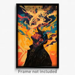 German Movie Poster - Man Feeling Cynicism, Radiant Backwards Hat (Art Print)