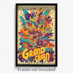 Brazilian Movie Poster - Grand Scrub (Brazil Psychedelic Art Retro Film Print)