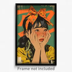 Indonesian Movie Poster - Woman Feeling Exasperated, Wild Orange Bowtie (Print)