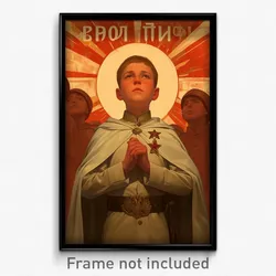 Russian Movie Poster - Boy Feeling Empathy, Prestigious Collared Cape (Print)