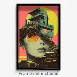 German Movie Poster - Damp Motel (Germany Psychedelic Art Retro Film Print)