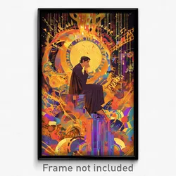 Bollywood Movie Poster - Boy Feeling Self Caring, Livid Pleated Dress (Print)