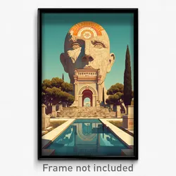 Movie Art Poster - Strange Roman Architecture (Psychedelic Retro Film Print)