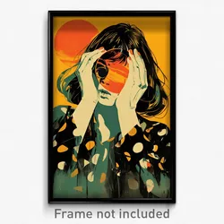 Spanish Movie Poster - Woman Feeling Anxious, Loud Moon Ornament (Art Print)
