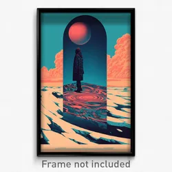 Icelandic Movie Poster - Oval Vestibule (Iceland Retro Film Art Print)