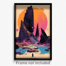 Movie Art Poster - Colorless Dolmen (Psychedelic Retro Weird Film Print)