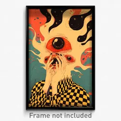 Spanish Movie Poster - Barren Pluto (Spain Psychedelic Art Retro Film Print)