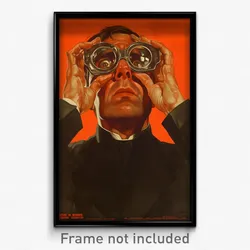 Mexican Movie Poster - Man Feeling Infatuation, Webbed Grey Framed Eyewear