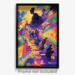 Thai Movie Poster - All Over The Place Palace (Thailand Retro Film Art Print)