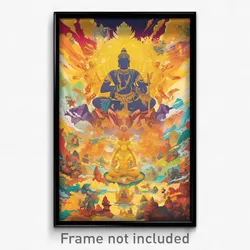 Thai Movie Poster - Awesome Fields (Thailand Psychedelic Art Retro Film Print)