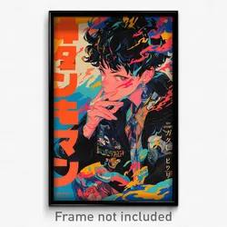 Japanese Movie Poster - Boy Feeling Moody, Sparkling Two Tone (Japan Art Print)