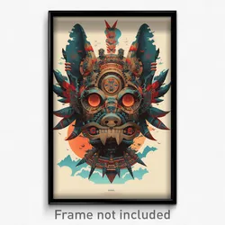 Mexican Movie Poster - Light Blue Aquarium (Mexico Retro Film Art Print)