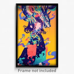 Art Poster - Underground Drawer (Psychedelic Trippy Weird 11x17 Print)