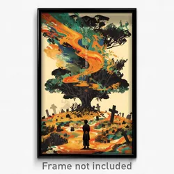 Indonesian Movie Poster - Meager Cemetery (Indonesia Retro Film Art Print)