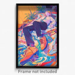 Art Poster - Memorable Flats (Psychedelic Trippy Weird 11x17 Cartoon Print)