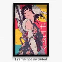 Movie Art Poster - Girl Feeling Passion, Messy Sleeveless Kimono (Film Print)