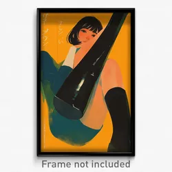Vietnamese Movie Poster - Girl Feeling Carefree, Elegant Black Socks (Art Print)