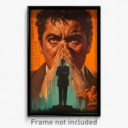 Mexican Movie Poster - Man Feeling Fright, Prestigious Clothes Writing (Print)
