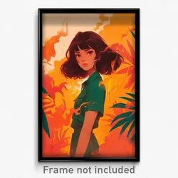 Indonesian Movie Poster - Girl Feeling Anxious, Warm Summer Uniform (Art Print)