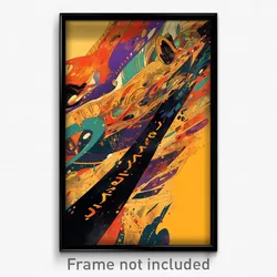 Hebrew Movie Poster - Droopy Waste (Israel Psychedelic Art Retro Film Print)