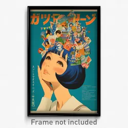 Japanese Movie Poster - Girl Feeling Happiness, Feminine Sailor Hat (Art Print)