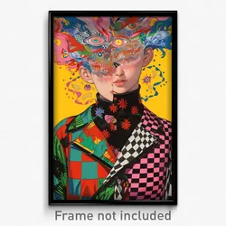 Art Poster - Amazing Haberdashery (Psychedelic Trippy Weird 11x17 Cartoon Print)