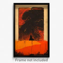 Icelandic Movie Poster - Frightening Book (Iceland Retro Film Art Print)