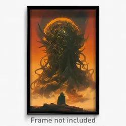 Movie Art Poster - Barren Spring (Psychedelic Trippy Retro Cartoon Film Print)