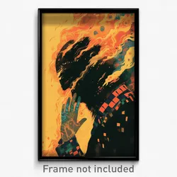 Spanish Movie Poster - Murky Hall (Spain Psychedelic Art Retro Film Print)
