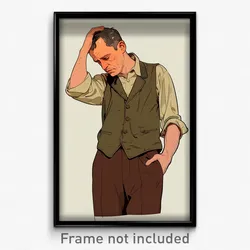 Art Poster - Man Feeling Offended, Illustrious Sleeveless Jacket (Art Print)