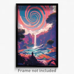 Movie Art Poster - Remote Earthworks (Psychedelic Retro Weird Film Print)