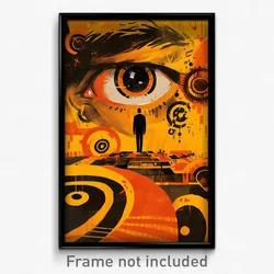 Spanish Movie Poster - Agile Tomb (Spain Psychedelic Art Retro Film Print)