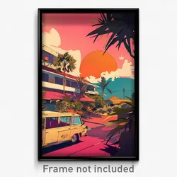 Indonesian Movie Poster - Peaceful Motel (Indonesia Retro Film Art Print)