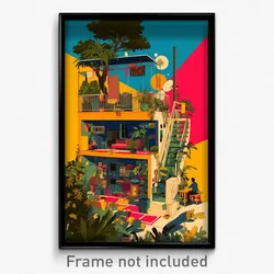 Mexican Movie Poster - Old Fashioned Outbuilding (Mexico Retro Film Art Print)