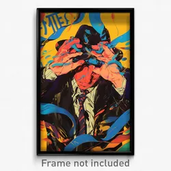 Hebrew Movie Poster - Man Feeling Thankful, Outgoing Winter Clothes (Art Print)