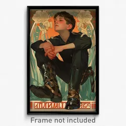 Russian Movie Poster - Boy Feeling Self Caring, Tremendous Ankle Strap (Print)