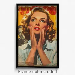 Brazilian Movie Poster - Woman Feeling Cheerfulness, Silver Summer Uniform